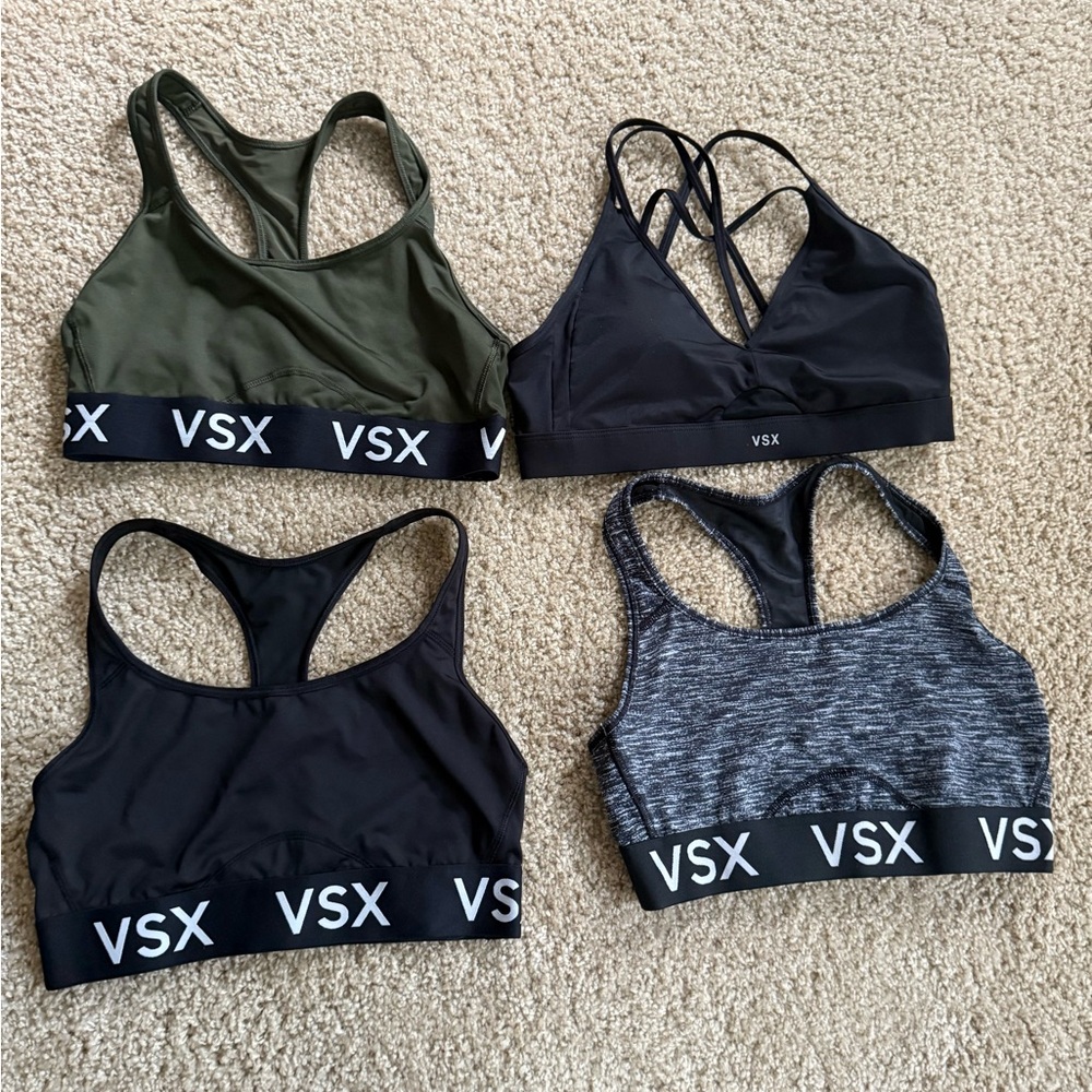 VSX Sports Bra Collection - Black, Gray, Green